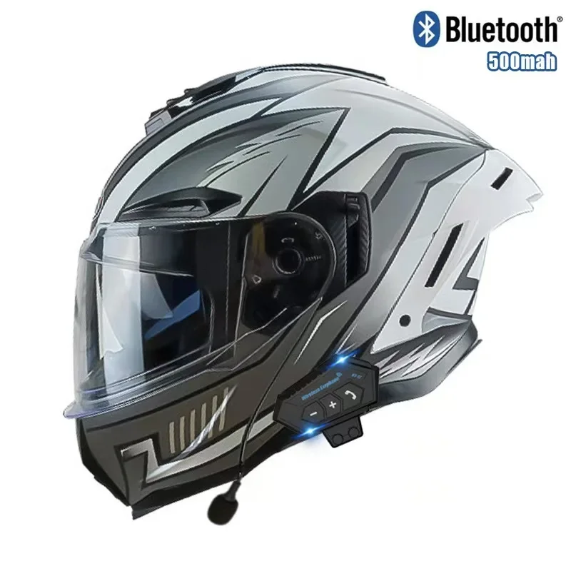 Flip up Motorcycle Helmet With - Full Face Motorcycle Helmet With Bluetooth review and price