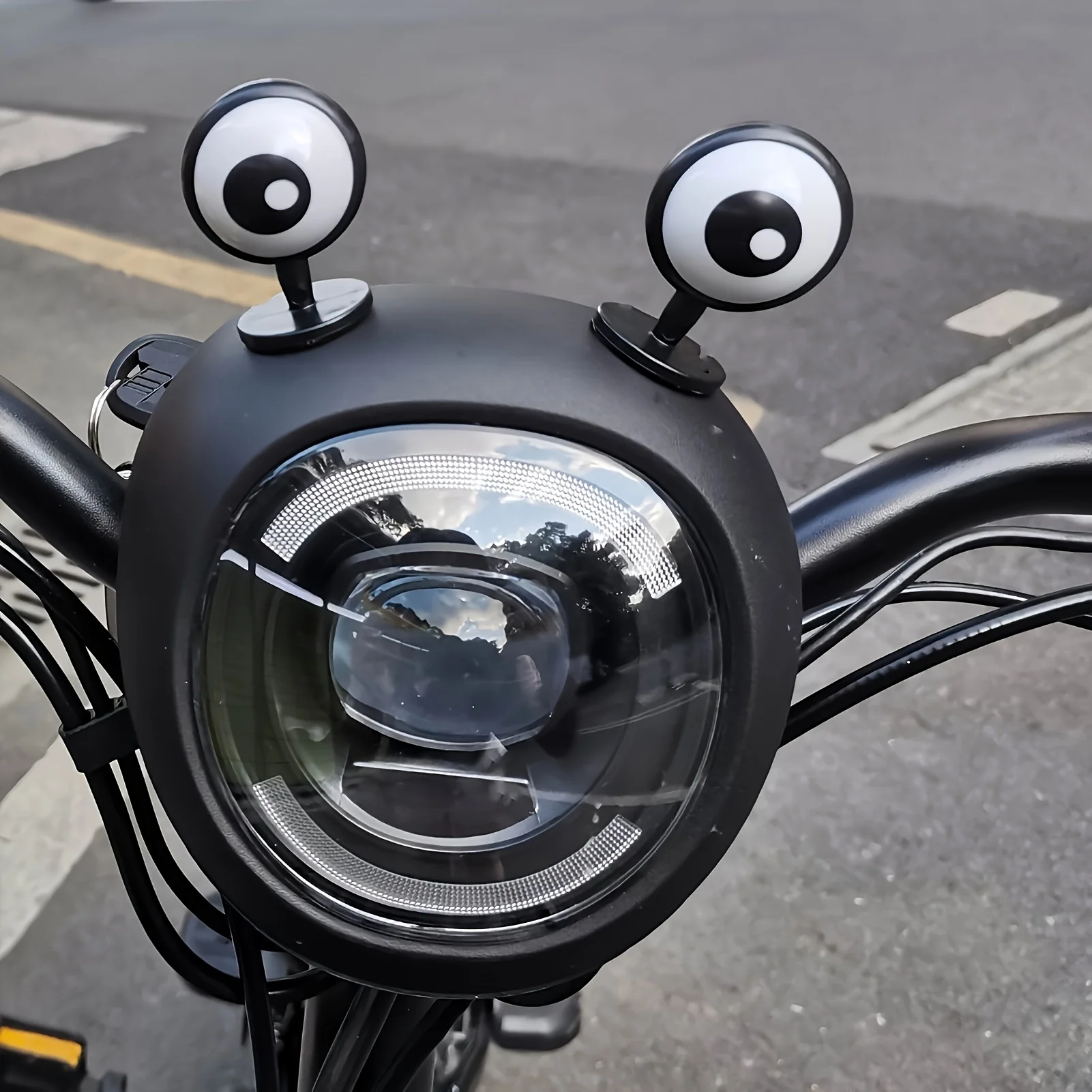 2Pcs Electric Bike Eye Decorat - Motorcycle Helmets review and price